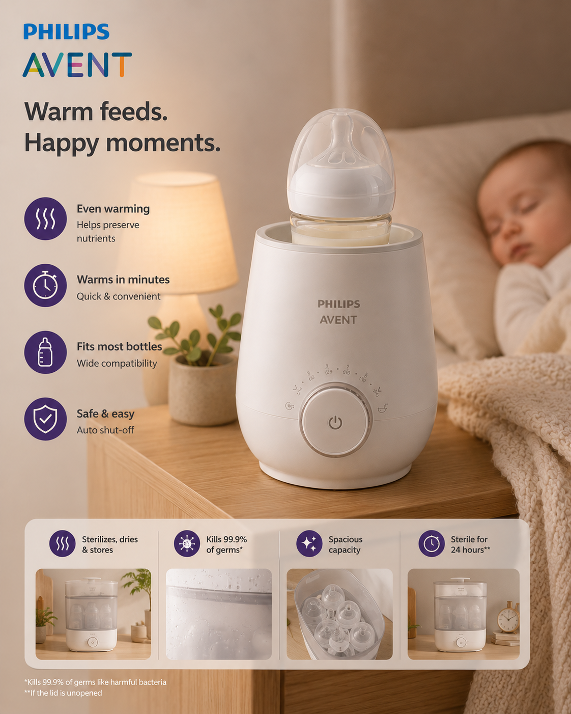 Philips Avent bottle warmer