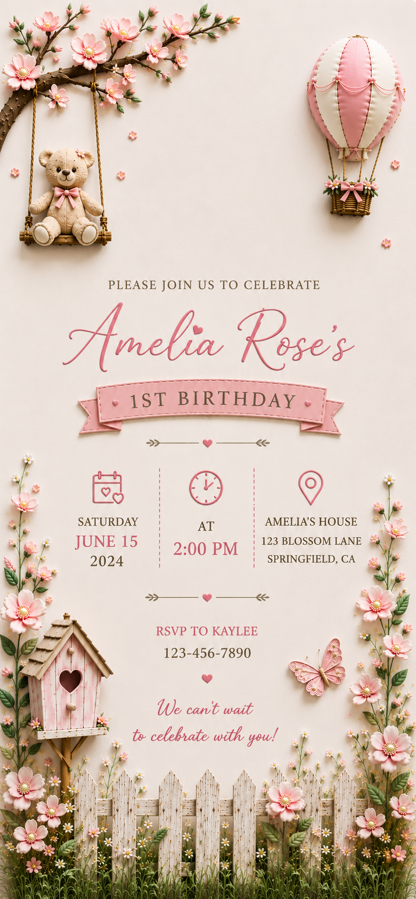 Photo baby announcement mockup 3