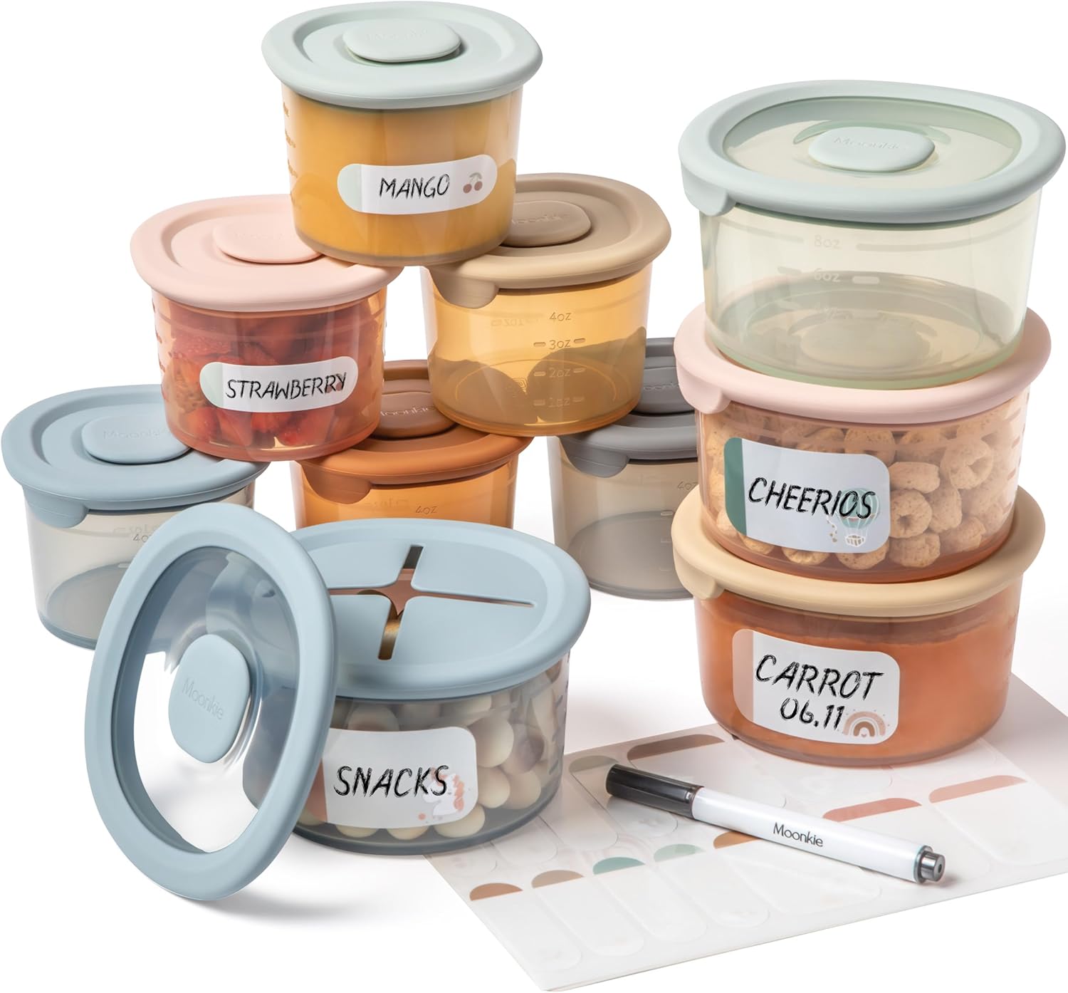 Baby food freezing container