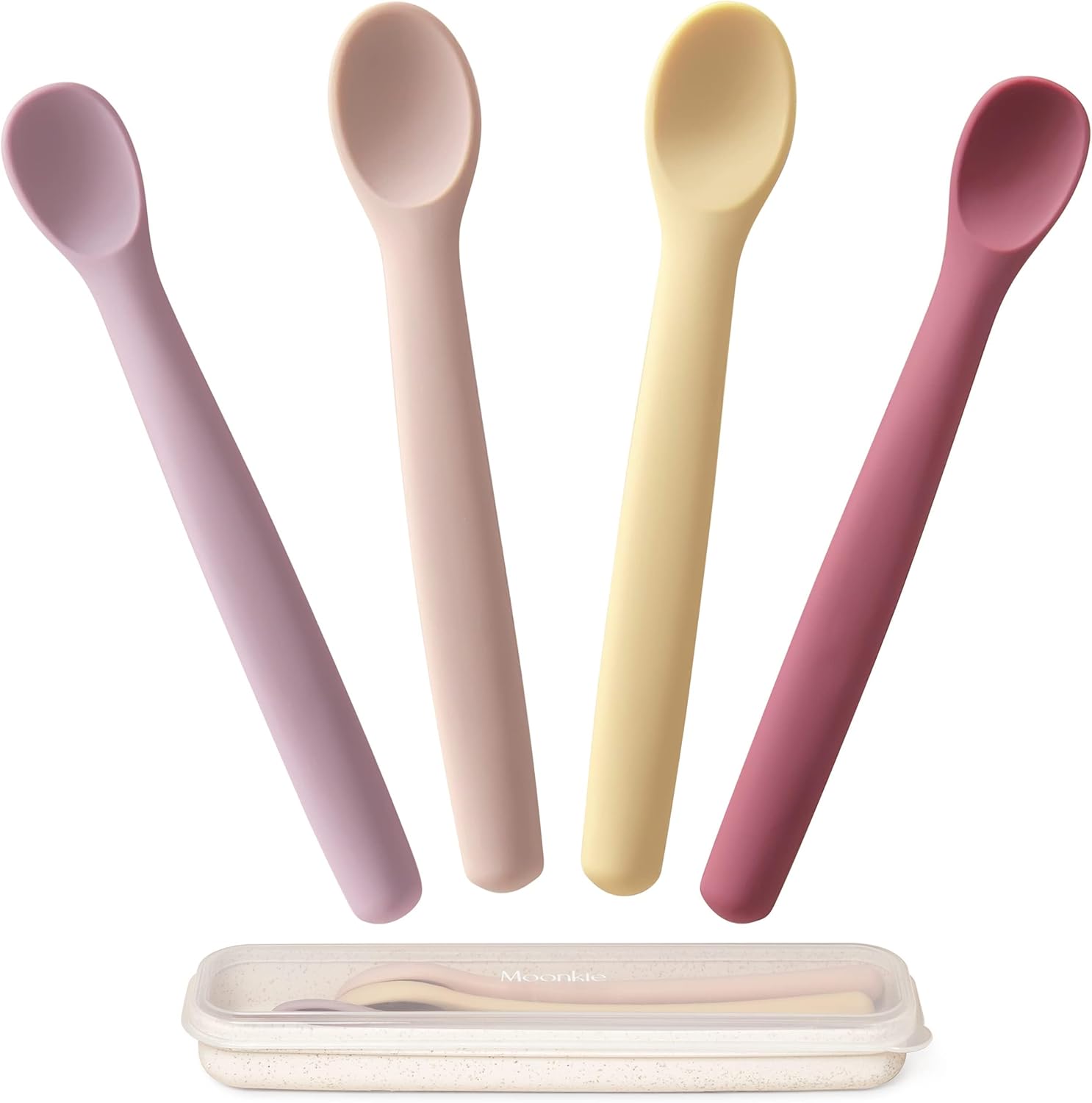 Soft baby spoons