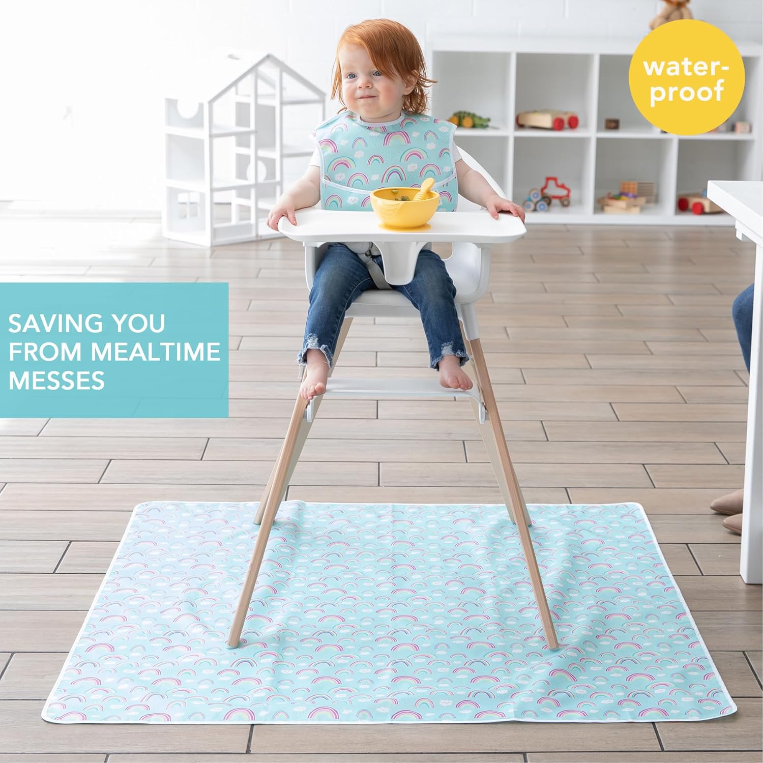 Baby feeding splat mat