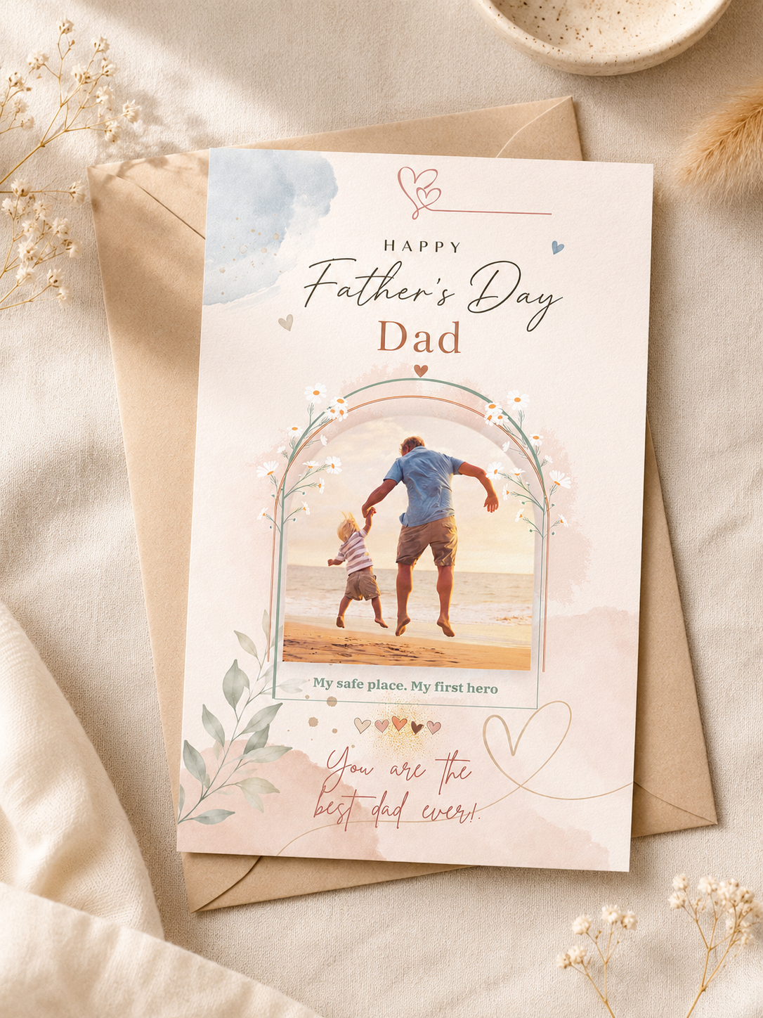 Photo Father’s Day card mockup 1