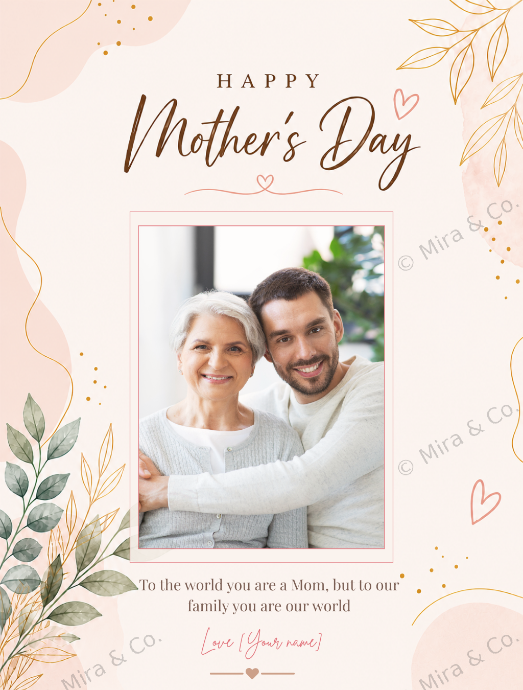 Mother’s Day photo card