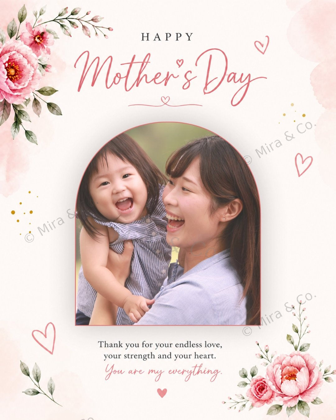 Mother’s Day card mockup